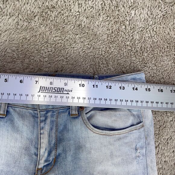 American Eagle Distressed Skinny Slim Stretch Light Wash Demim Jeans Size 6x31 - Picture 10 of 11